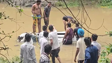 Rain-swollen stream in MP