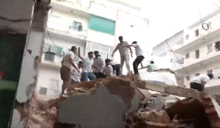 One dead, several trapped after 5-storey building collapses in Delhi's Satya Niketan