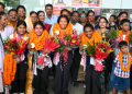 Asian Games gold medallists Salima Tete, three Jharkhand players return home