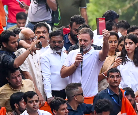 SIR protest -Rahul Gandi