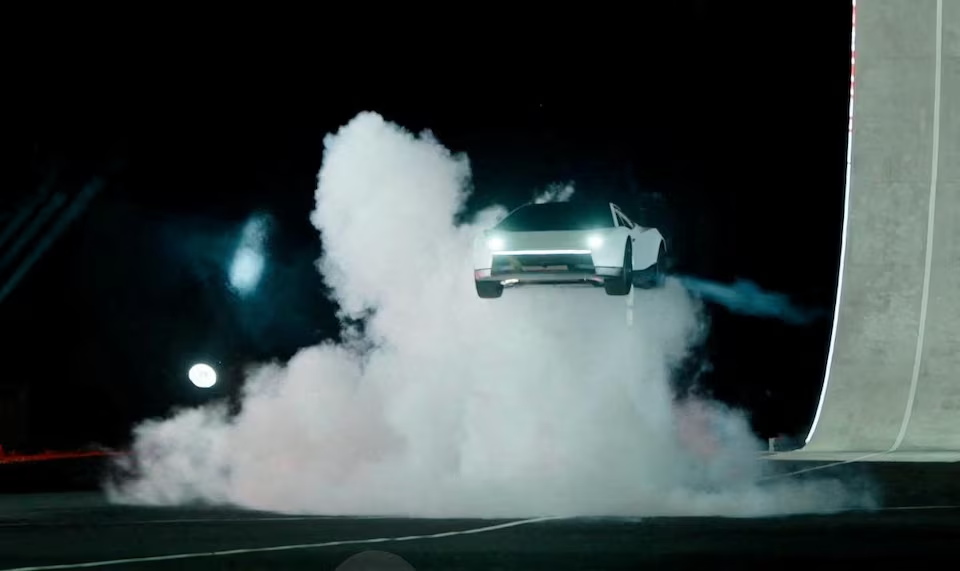 Tesla Roadster 2 unveiled as a flying car prototype at SpaceX Texas facility