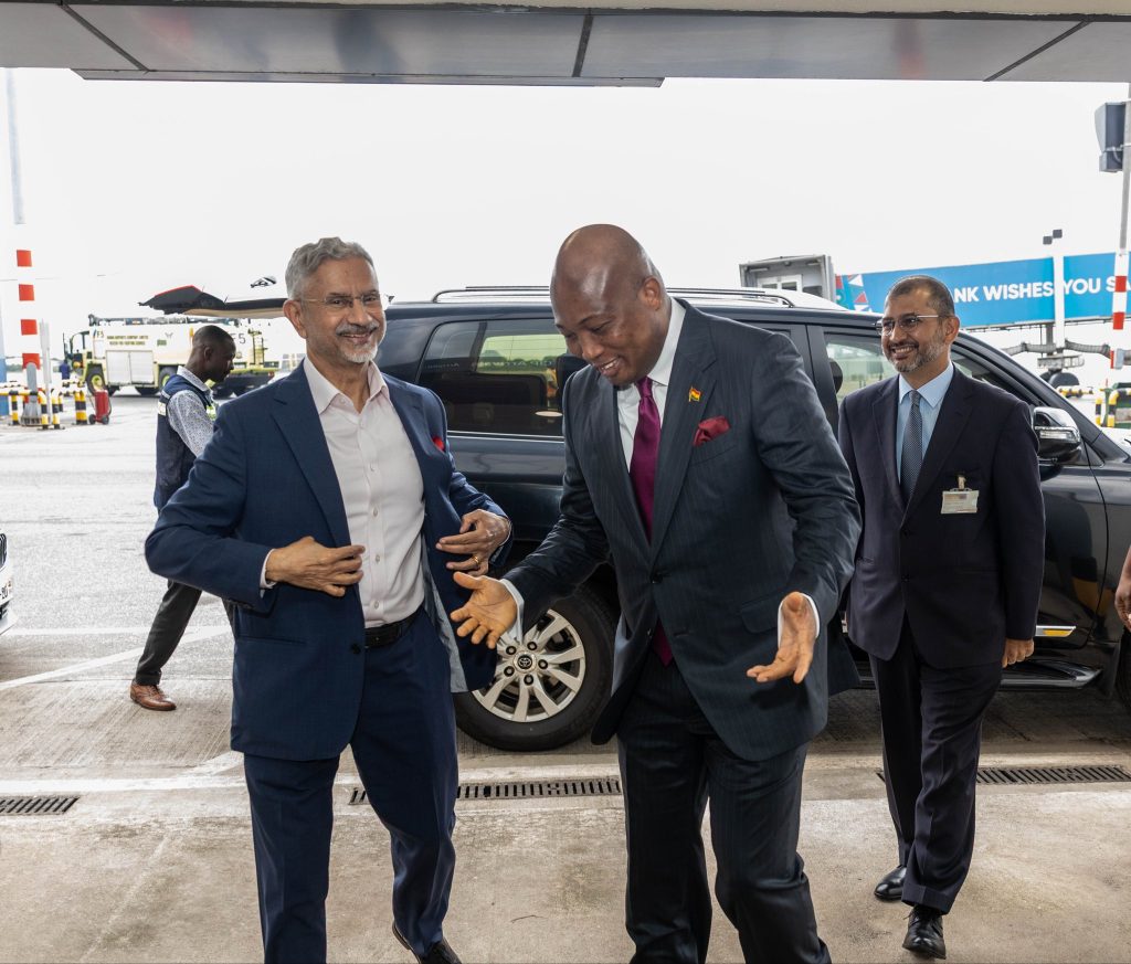 Jaishankar arrives in Ghana